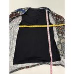 Desigual  Jamil‎ Geometric Short Sleeve Cardigan Tank Top Combo Small Black Red Photo 4