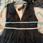 Lulus  Tulle-Proof Black Tulle Beaded Tie-Shoulder Tiered
Mini Dress XL Photo 10