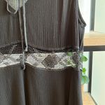 Free People  Mesh Waist Insert Gauze Woven Mini Dress, M Photo 8