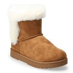 SO New! Cozy Brown Suede Winter Boots with Faux Fur Photo 0
