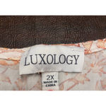 Luxology Wrap Top Popover Flutter Sleeve Knee Length Dress 2X Fall Autumn Casual Photo 5