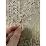 Sue Wong Nocturne Vintage Vtg 2000s Y2K Cream Champagne Lace Mini Dress Bridal 2 Photo 3