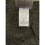 Moon Collection  CS2401 Black Gold Shimmer V-neck Hi-Low Sweater Size Small New Photo 5