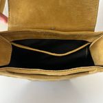 Cala Jade Leather Snakeskin Flap Hexagon Small Crossbody Bag‎ Purse Yellow Photo 5