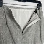 ESCADA Wool Silk Pencil Skirt Womens 6 Herringbone Plaid Old Money Quiet Luxury Black Photo 3