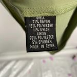 Adrianna Papell  Sheer Tiered Sheath Dress Light Green Short Cap Sleeve Womens 6 Photo 6