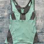 Lululemon  Run: Recharge Athletic Tank Top Aqua Blue Green Heathered Gray Size 4 Photo 0