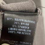 Cynthia Steffe Halter Neck Mini Sheath Dress Fitted T-Back Apron Gray Twill 6 Photo 6