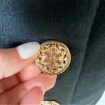 Reformation NEW  Eden Nipped Waist Long Wool Coat - Black Photo 7