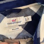 Vineyard Vines  blue plaid button up women’s size small 4 Photo 3
