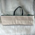 Babe Large Green Beige Tropical Vacation Beach Tote Bag Photo 4