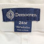  White Jeans Size 24W Democracy Absolution Cropped Jeans Photo 5