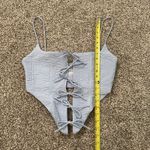 Sabo Skirt Sabo light blue lace up tie front tank top size M Photo 9