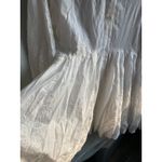 AQUA KRISTOPHER BROCK Lace Eyelet White Mini Dress Small Romantic Cottage Femme Photo 4