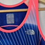 The North Face  Blue & Neon Pink Stripe Athletic Tank Top S Photo 2