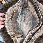 Michael Kors Handbag Brown Signature Harper Large Tote Logo Gold Chain East West Photo 7