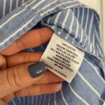 Style & Co SALE  blue striped button front top size small Photo 5