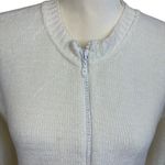 MCNY sweater/cardigan, size Small, vintage, y2k, 90s, full zip, cropped, cozy White Photo 1