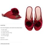 AD & Daughters  Harthe Satin Pom Pom Slides Photo 7