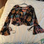 Free People Of Paradise Black Combo long sleeve top XS great condition Photo 6