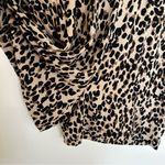 Halogen NWT  Tan Animal Print Leopard Short Sleeve V Neck Romper Size XL Photo 4