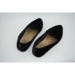 Birdies  Shoes Womens Size 8 Black Velvet Slip On Ballet Flats Quilted Cushion Photo 3