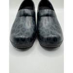Crocs  Shoes Women 5 Black Gray Leopard Neria Pro II LiteRide Work Clogs Non Slip Photo 4