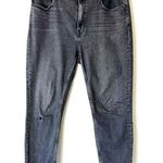 Everlane  Antique Black High Rise Raw Hem Straight Leg Ankle Denim Jeans Size 32 Photo 0