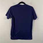 Women Navy Big Swoosh Dri-Fit Short Sleeve Nike Tee Size L Photo 7