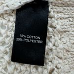 Tahari Sweater Cardigan Womens Open Knit Cream Open Front Dolman 3/4 Sleeve Top Photo 3