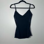 The Limited  Women’s Navy Blue Sequined Y2K Camisole Size Medium Photo 1