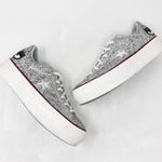 Converse [] Chiara Ferragni Size 9 Silver Glitter One Star Ox Platform Sneakers Photo 8