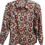 Lilla P Red Floral Blouse Photo 0