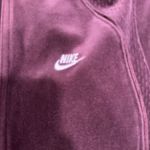 Nike Vintage Velour Large Women's Zip Up Hooded Track Y2K Photo 4