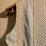 Fate Light Blue and Cream Sleeveless Dress Size M Photo 5