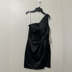 David's Bridal David’s Bridal Black One Shoulder Dress Size 8 Photo 1