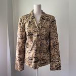 Norton Mcnaughton Vintage Y2K  Viewpoint Snakeskin Print Single Breasted Blazer Photo 1