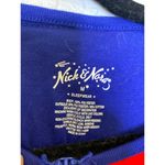 Nick & Nora Sleepwear Onesie Striped Footie Pajamas EUC Sz M Polyester Women’s Photo 3