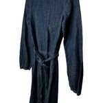 Gap  Blue‎ Cotton Dress with Belt Photo 2