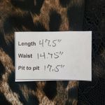 Venus  Black Leopard Print Midi Dress with Lace Accents NWOT Size 12 Photo 2