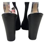 Nine West Elanao Suede Pump Heel Shoes Buckle Strap Size 6.5 Black Photo 4