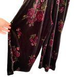 love on a hanger  Floral Velvet V Neck Sleeveless Jumpsuit Size XS Photo 2