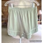 ZARA  Sage Green Drawstring Sleep Pajama Shorts NWT S Photo 6