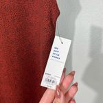 Apt. 9  Red Orange Black Dot Print Cutout Neckline Sleeveless Dress NWT Career M Photo 3