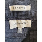 Jones New York  Jeans Straight-Leg Black Stretch Quiet Luxury Clean Girl Minimal Photo 3