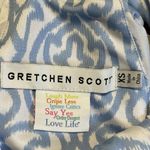 Gretchen Scott Womens XS Dress Blue White Bougie Arabesque Preppy Classic Halter Photo 2
