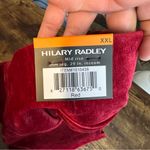 Hilary Radley  Pants Women's Red XXL 29 Inseam Mid-Rise Faux Suede Pull On NEW Photo 8