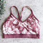 Athletic Works Purple and White Floral Racerback Sports Bra Size Small Photo 0