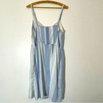 Joie  Mommy & Me Linen Blend Blue & White Striped Knee Length Dress Size 10 NWT Photo 15