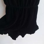 Victoria's Secret Victoria’s Secret Velvet Romper Black Sz Medium Photo 4